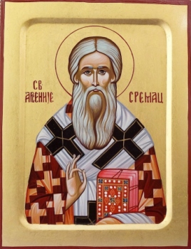 Святитель Арсений I, архиепископ Сербский. св.Арсений I Сремац,архиепископ Сербский
современная сербская икона,иконописец Светлана Војновић