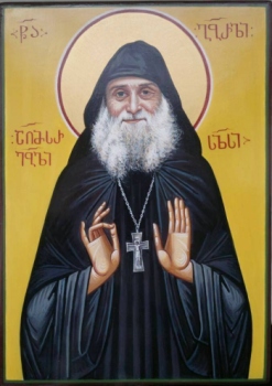 Преподобный Гавриил (Ургебадзе) Самтаврийский, архимандрит. Иконописец: 
Зура Жгенти, Грузия