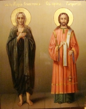 Преподобная Мария Египетская. Св. прп. Мария Египетская и Св. архидьякон Лаврентий