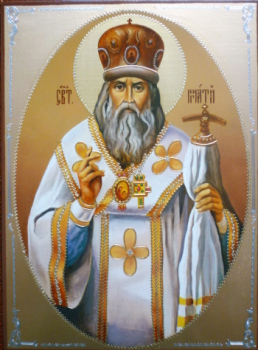 Святитель Игнатий (Брянчанинов), епископ Кавказский. Иконописец Сергей Колько. 2010г.
Частная коллекция