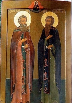 Преподобный Корнилий Комельский. с прп.Геннадием Костромским