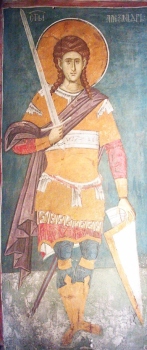 Мученик Александр Римский. Сербия. Ок. 1350