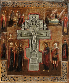 Наследственная икона с распятием