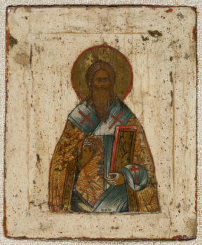 Триптих Господь Вседержитель с неизвестными святыми   _1