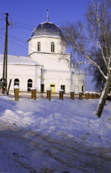 Церковь Покрова Пресвятой Богородицы в селе Сватково зимой