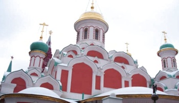 Казанский собор на Красной площади: зимний вид