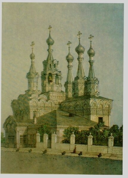 Церковь Рождества Пресвятой Богородицы в Путинках - историческое изображение