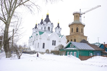 Храм Рождества Христова в Арзамасе: зимняя фотография