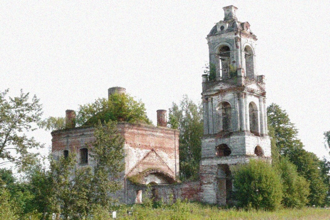 Церковь Воскресения Христова на Воскресенском Погосте в Семенково