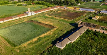 Церковь Всех Святых в селе Починки - аэрофотосъемка храмового комплекса