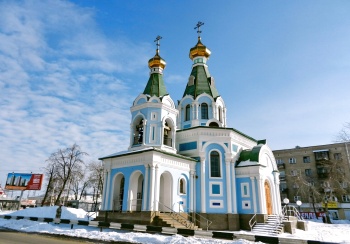 Храм Державной иконы Божией Матери в Екатеринбурге - зимняя фотография