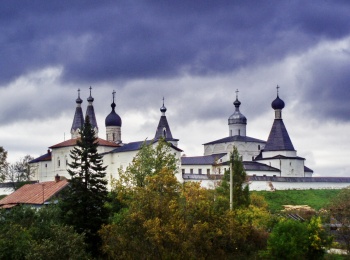 Панорама Ферапонтова монастыря в Вологодской области