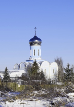 Собор иконы Божией Матери «Взыскание погибших» в Ефремове зимой