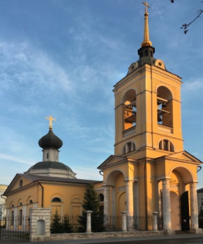 Церковь Успения в Казачьей слободе с колокольней (Якиманка)