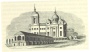 Спасо-Преображенский собор в Белгороде на гравюре 1844 года