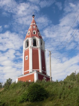 Колокольня Церкви Казанской иконы Божией Матери в городе Тутаев