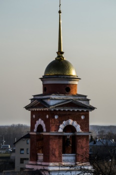 Колокольня Покровской церкви в Уфе - исторический православный храм