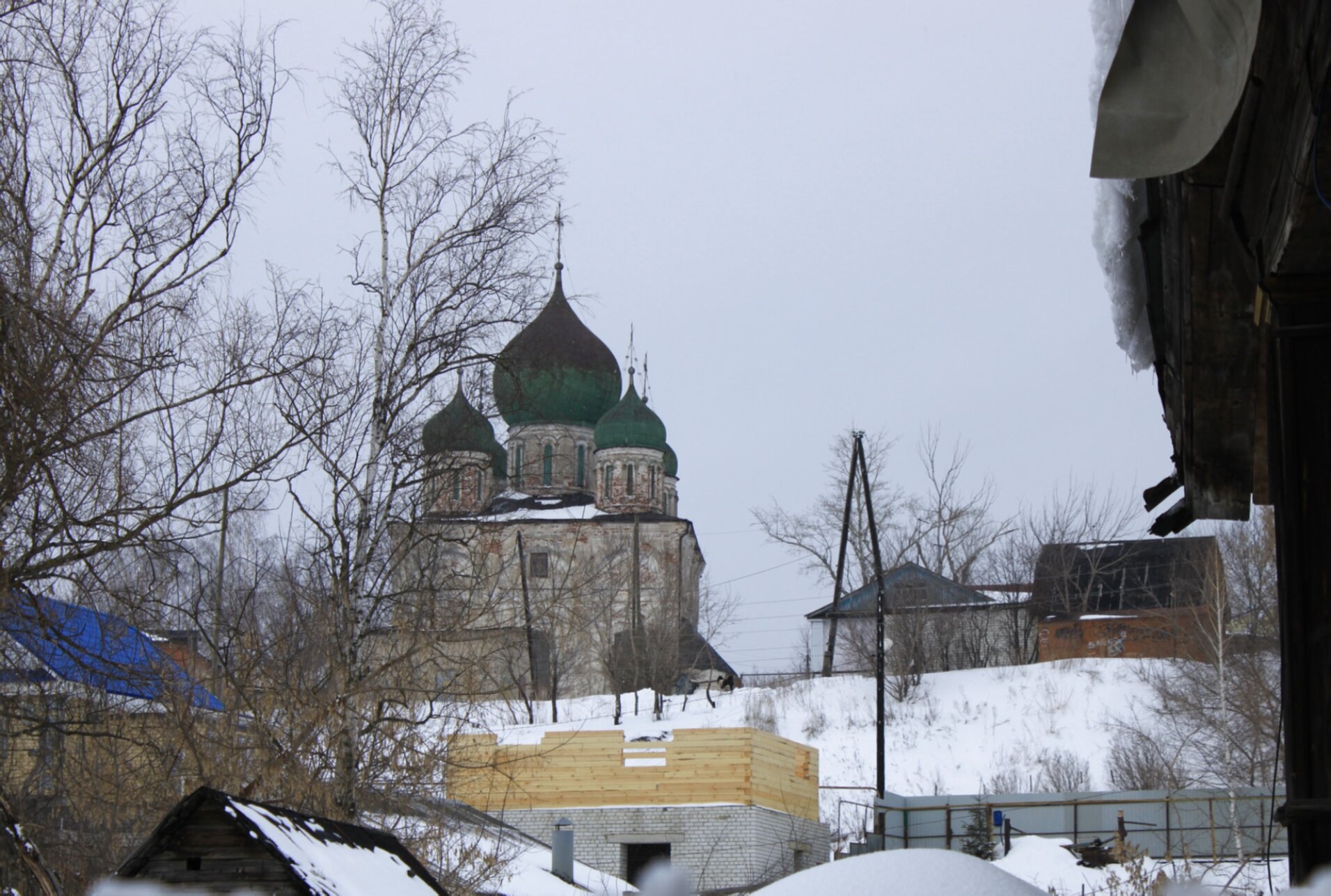 Спасо-Преображенский собор в Арзамасе: зимняя фотография