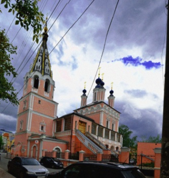 Свято-Георгиевский кафедральный собор за верхом в Калуге