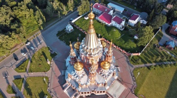 Свято-Михайловский собор в Ижевске: аэрофотосъёмка