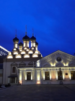 Церковь Рождества Пресвятой Богородицы в Зарядье - ночная фотография