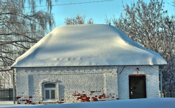 Церковь Успения Пресвятой Богородицы в Дуляпино зимой