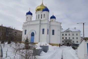 Свято-Казанский женский монастырь в Троицке зимой