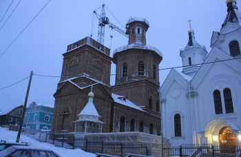 Храм Рождества Христова в Арзамасе - зимняя фотография