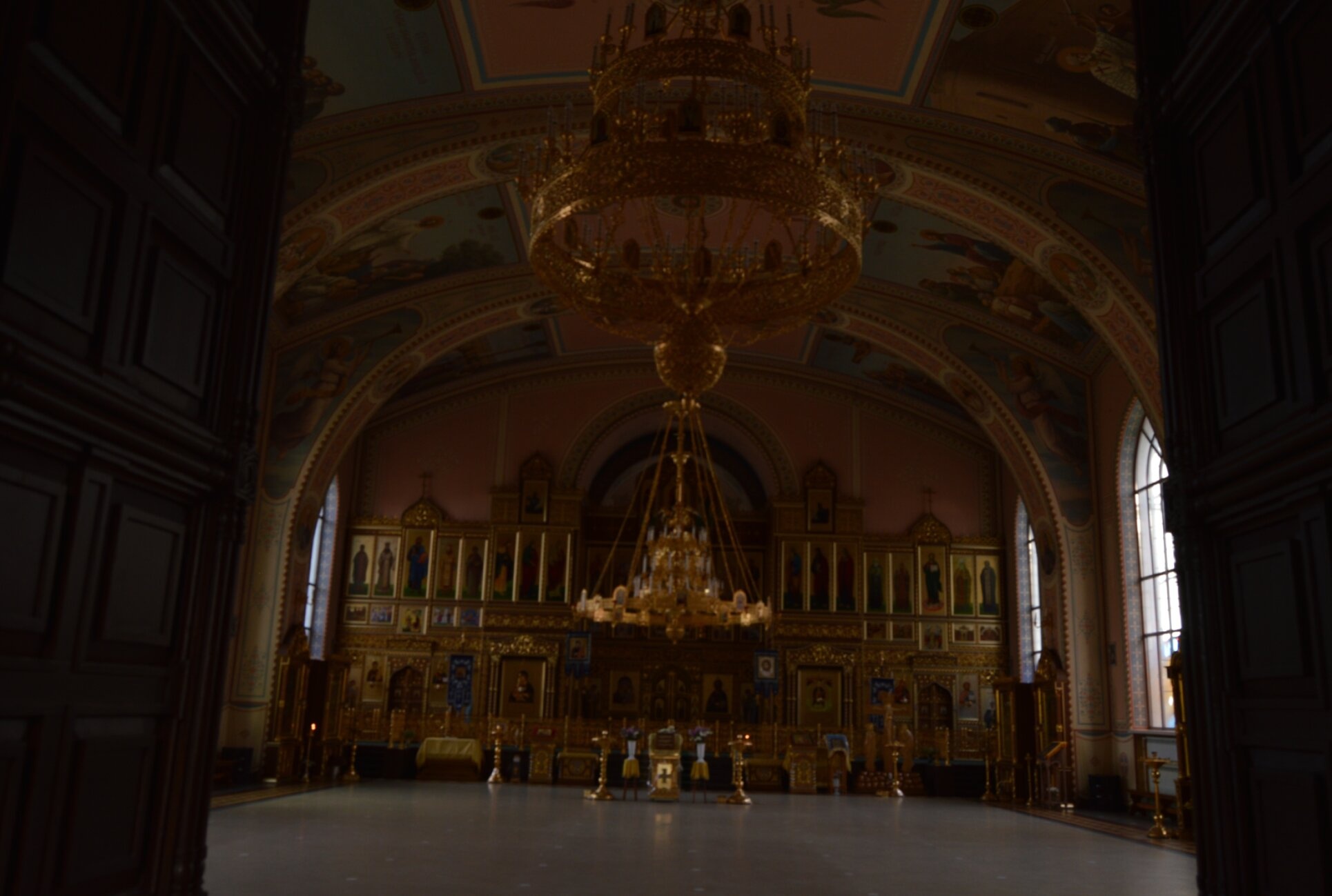Интерьер храма преподобного Андрея Критского в Меленках