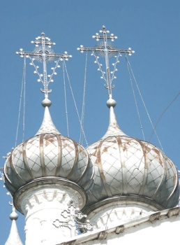 Главы и кресты Церкви Сретения Господня в Вологде