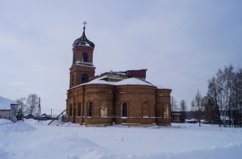 Троицкая церковь в селе Архангельское - зимняя фотография