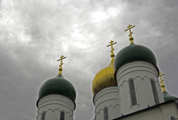 Купола Успенского собора в Коломне