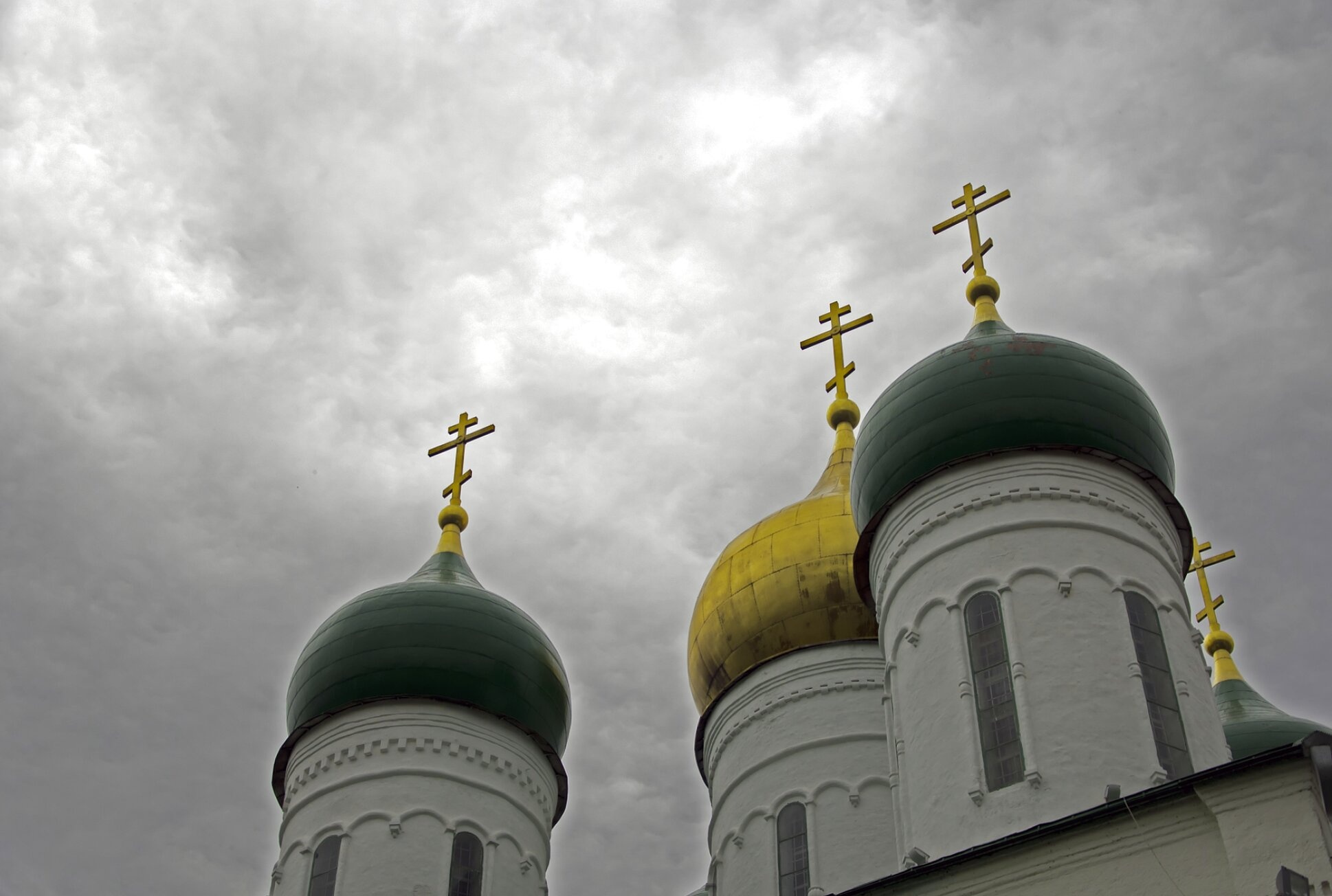 Купола Успенского собора в Коломне