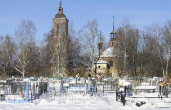 Церковь Ярославских Чудотворцев в Сопелках - зимний вид