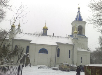 Свято-Димитриевский храм в Новочеркасске зимой