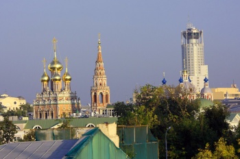 Церковь Воскресения Христова в Кадашах - панорамный вид