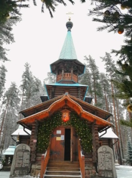 Храм Коневской иконы Божией Матери в Саперном зимой