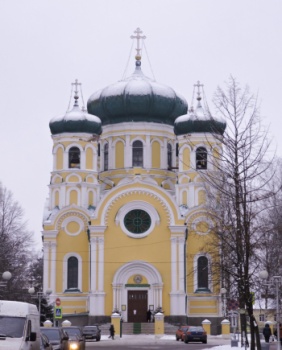 Собор Святого Апостола Павла в Гатчине - зимняя фотография