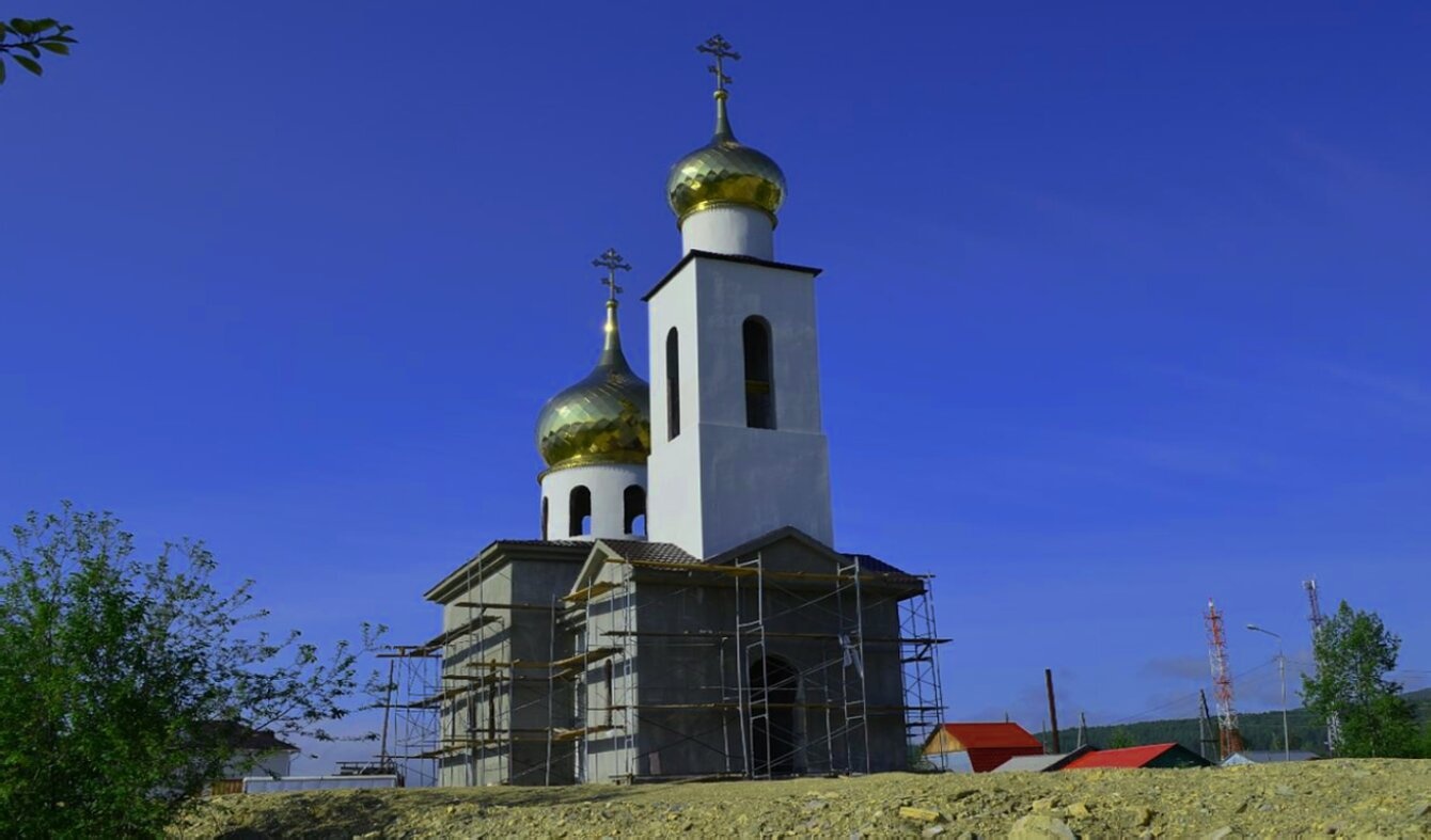 Строительство православного храма в посёлке Северомуйск