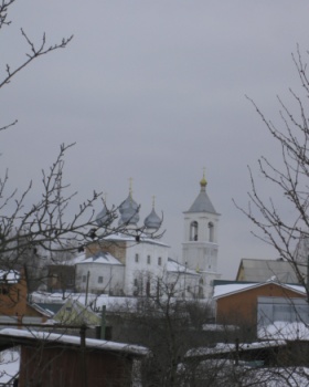 Храм Великомученика Никиты в Софьино зимой