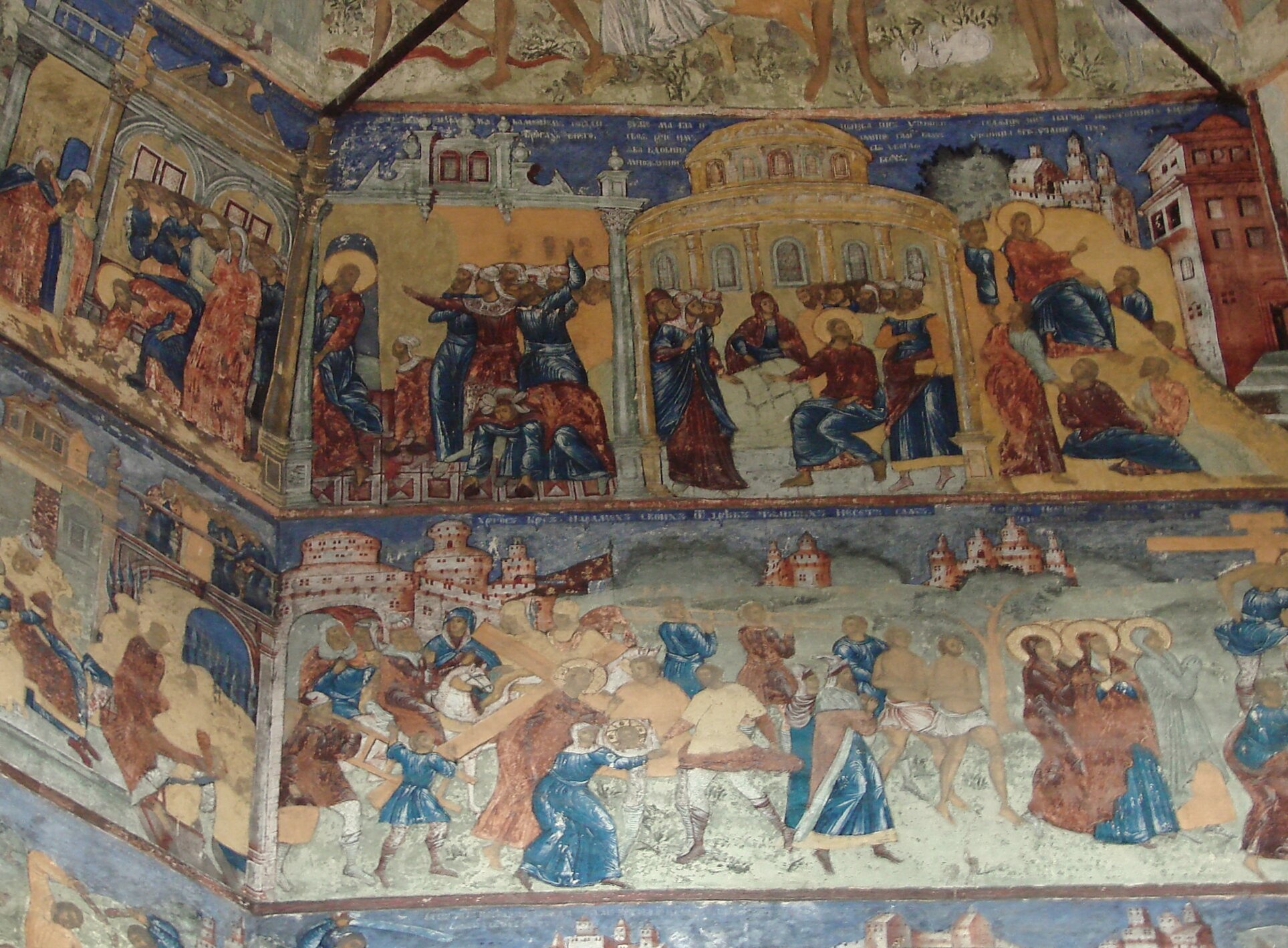 Фрески церкви Иоанна Предтечи в Рощенье города Вологды