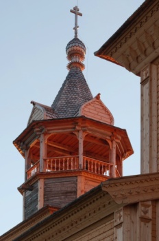 Колокольня церкви иконы Божией Матери «Одигитрия» в селе Кимжа