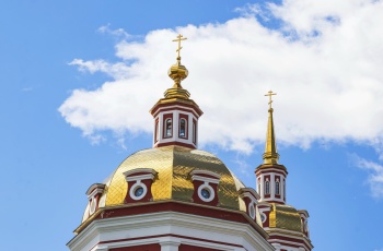 Купола Спасского собора в Кирове