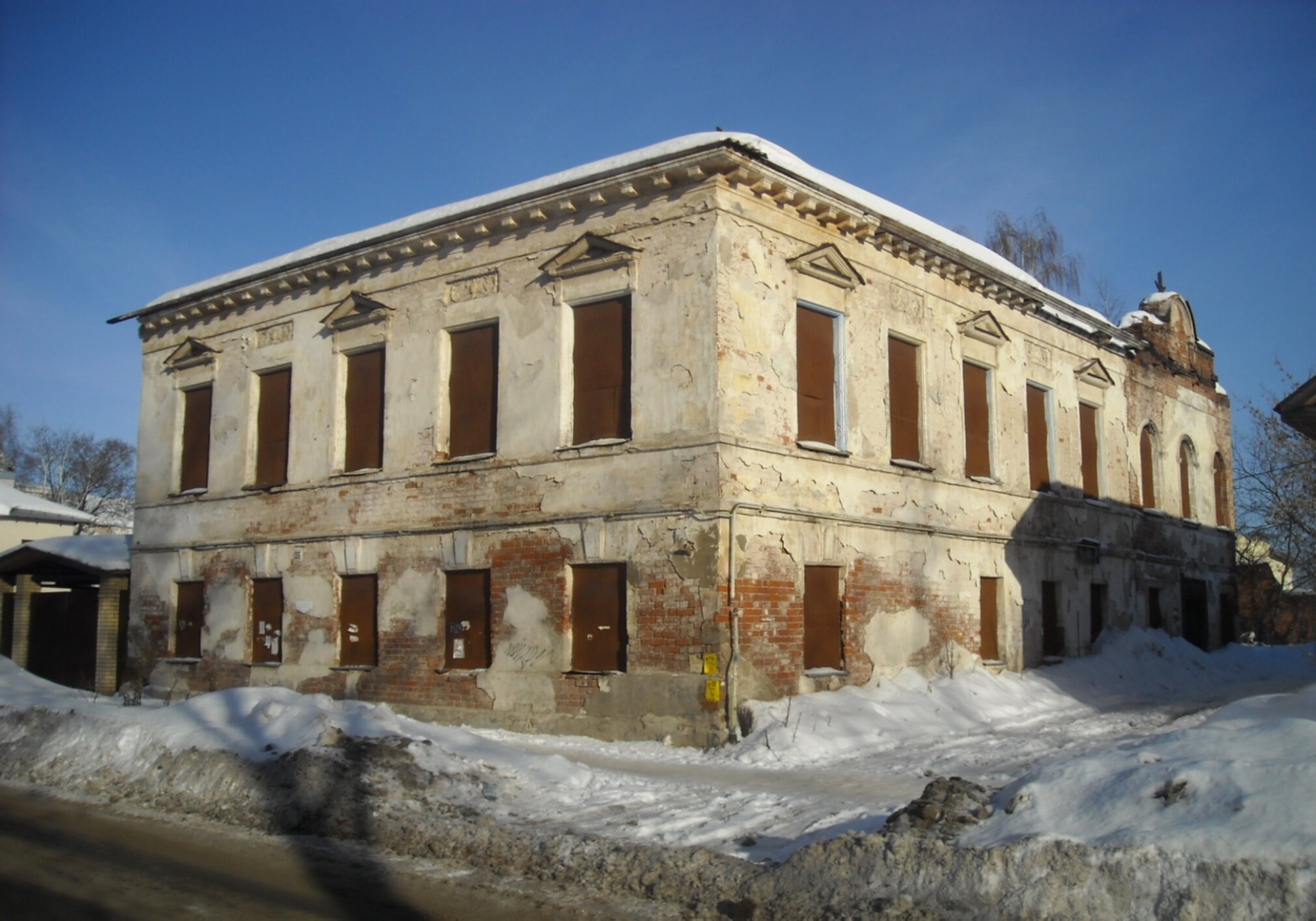 Казанская церковь в Рыбинске - зимняя фотография