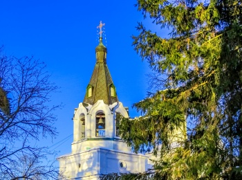 Колокольня Храма Спаса Нерукотворного Образа в селе Прохорово