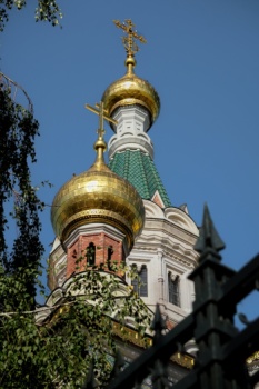Золотой купол Собора Святого Николая в Вене