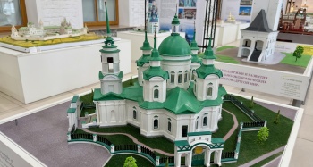 Макет Храма Святителя Николая Чудотворца в селе Быньги