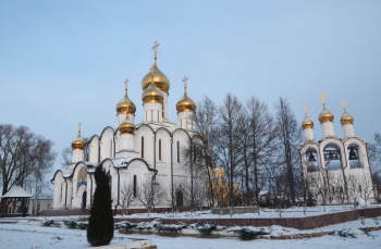 Свято-Никольский женский монастырь в Переславле-Залесском — зимний пейзаж
