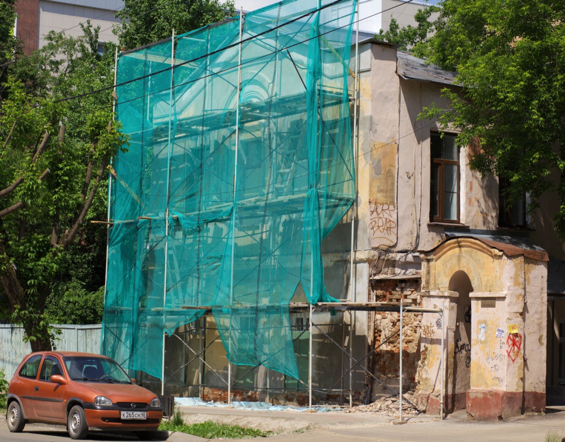 Церковь Тихвинской иконы Божией Матери в Калуге - процесс реставрации