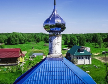 Купол православного храма в Любимском районе